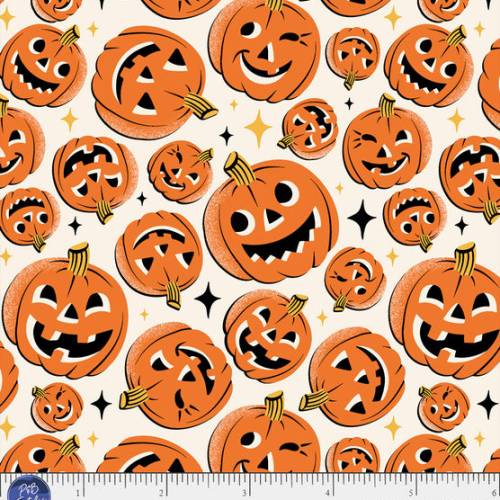 Midnight Masquerade Tossed Pumpkins - Cream