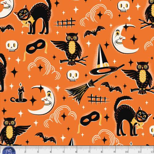 Midnight Masquerade Vintage Halloween - Orange