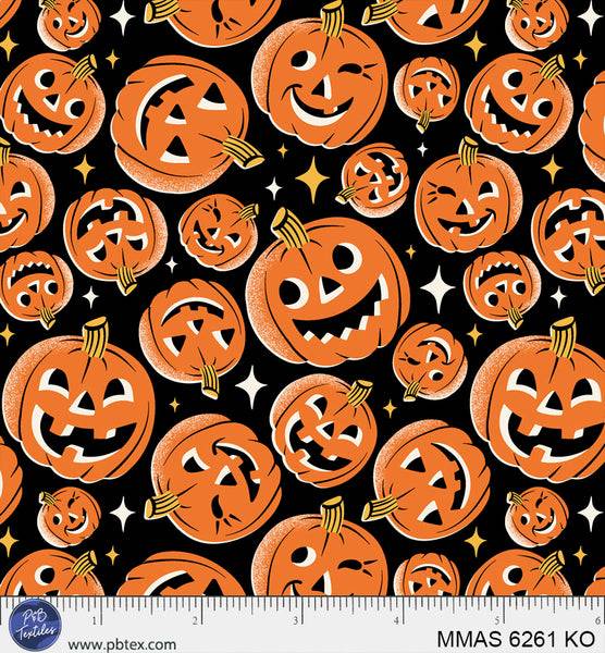 Midnight Masquerade Tossed Pumpkins - Black