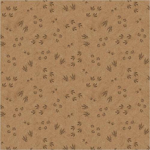 Prehistoric Paradise Leaving A Trail - Sand