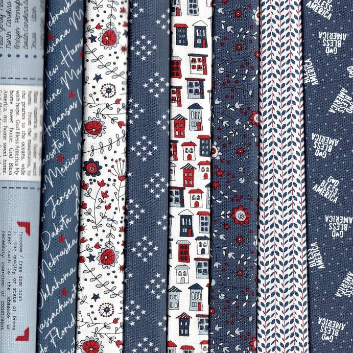 Independence Day Fabric Pack - 8 Fat Quarters