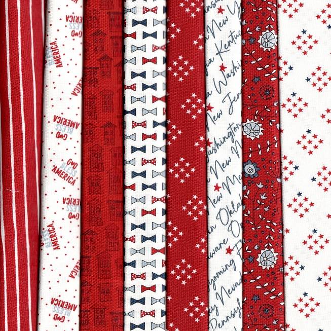 Independence Day Fabric Pack - 8 Fat Quarters