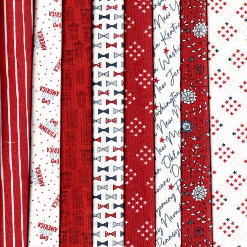 Independence Day Fabric Pack - 8 Fat Quarters