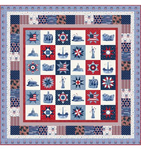 Star Spangled Stitches Quilt - FREE PATTERN DOWNLOAD