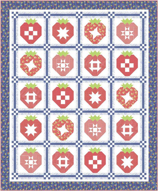 Strawberry Sampler Quilt Kit