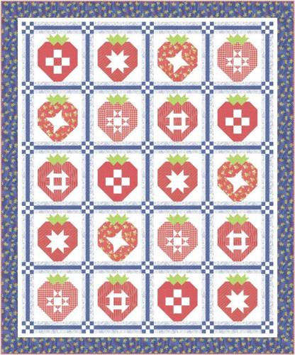 Strawberry Sampler Quilt Kit