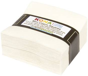 Kona Cotton Mini-Charms - Snow