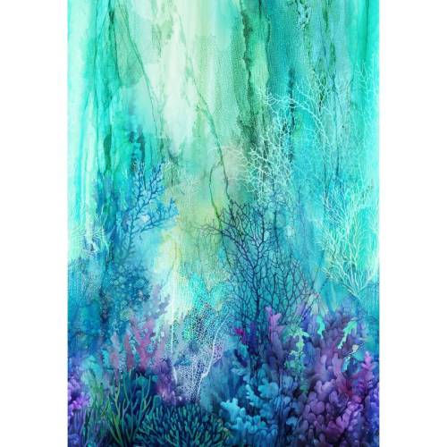 Coral Reef Turq Multi Extra Wide