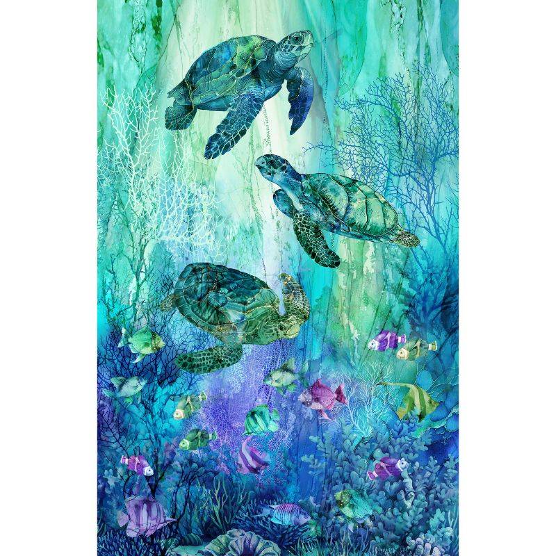 Coral Reef Panel Turq Multi