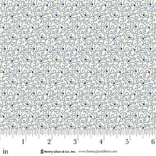 Seasonal Shirtings Swirly Dot Blue