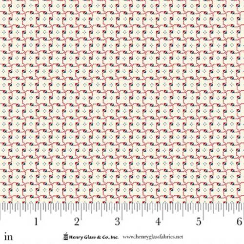 Seasonal Shirtings Triangles Red/Blue