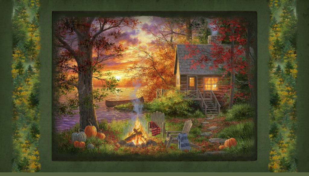 Fireside Serenity Sunset Serenity Panel