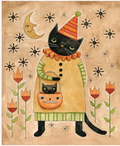 Spooky Cat Panel