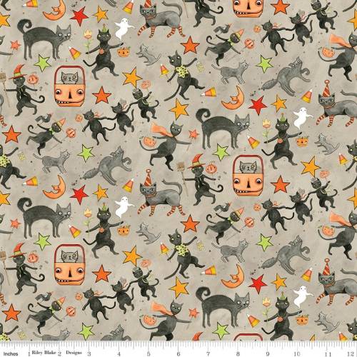 Spooky Cats Gray
