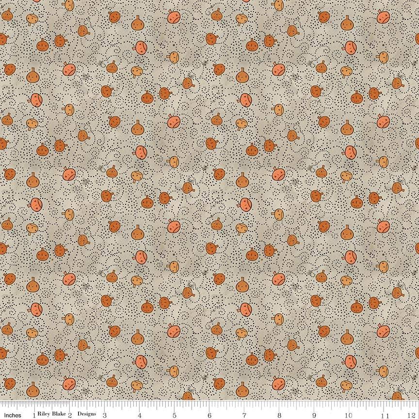 Spooky Pumpkins Gray