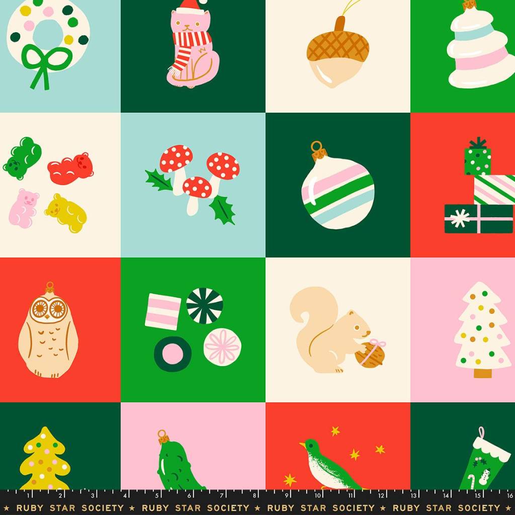 Ruby Star Society: Merry Happy 36" Panel - Lollipop