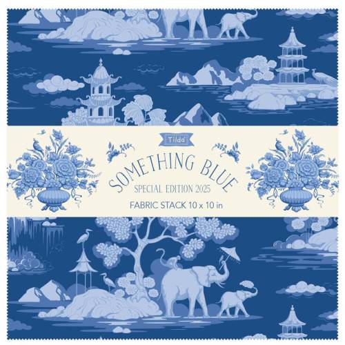 Tilda Something Blue - Fabric Stack - 10" squares