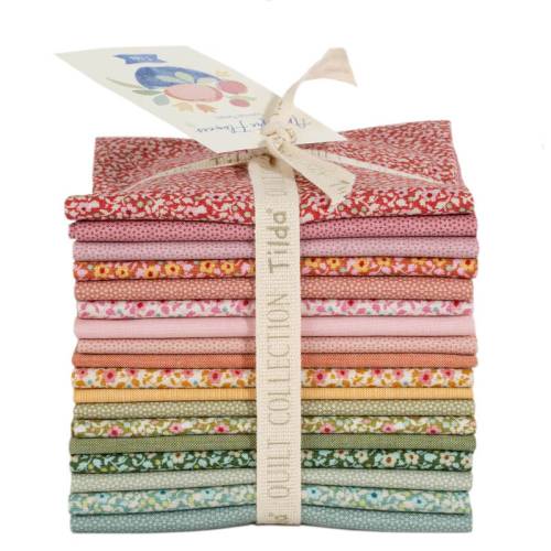 Tilda Something Blue - Applique Flower - Fat Eight Bundle
