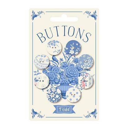 Tilda Something Blue - Light - 20mm Buttons