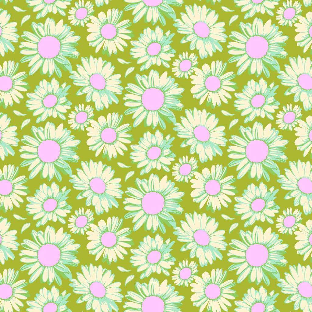 Daisy Crush Sunshine Daisies - Olive