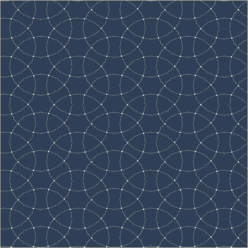 Swatch Book Intersecting Circles Navy
