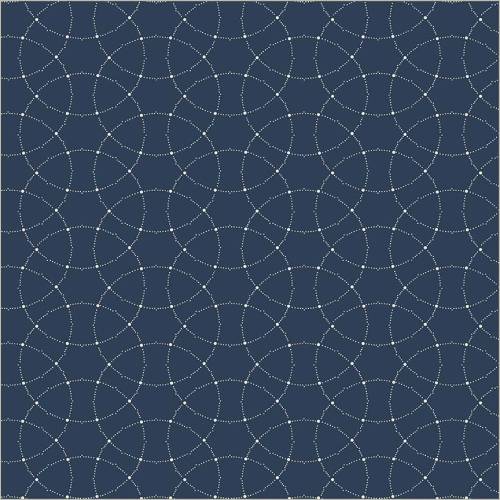 Swatch Book Intersecting Circles Navy