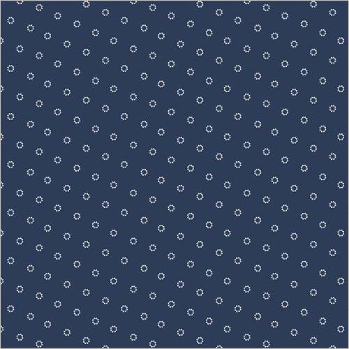 Swatch Book Daisies - Navy