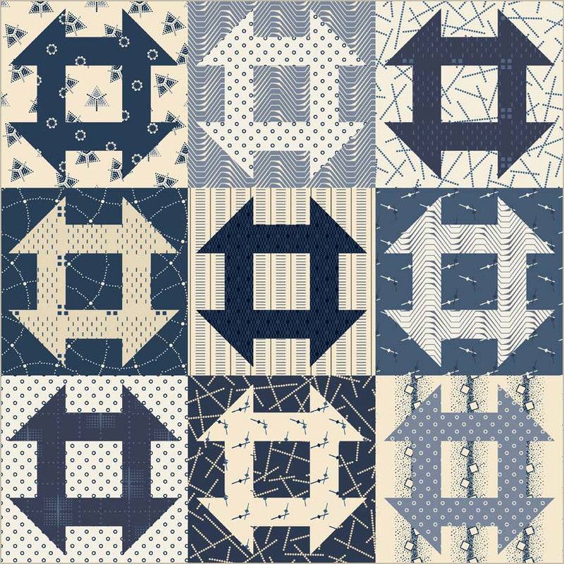 Swatch Book Churn Dash (Cheater) - Navy