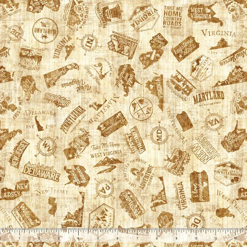 2026 Mid-Atlantic Shop Hop - PREORDER Mid-Atlantic Icons - Tan
