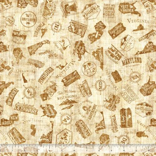 2026 Mid-Atlantic Shop Hop - PREORDER Mid-Atlantic Icons - Tan