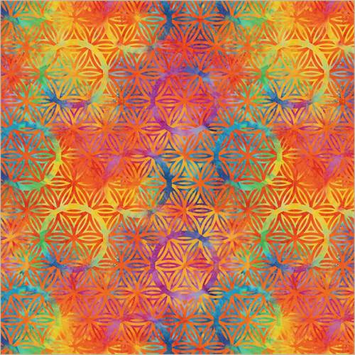 BeColourful Flower of Life - Extra Wide - Orange Crush
