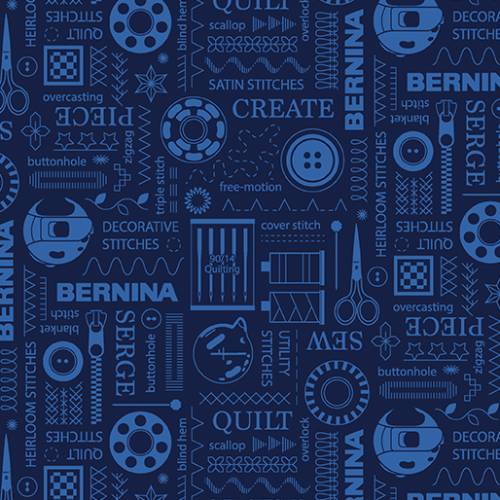 Bernina Circa 2025 Bernina Stitches - Indigo