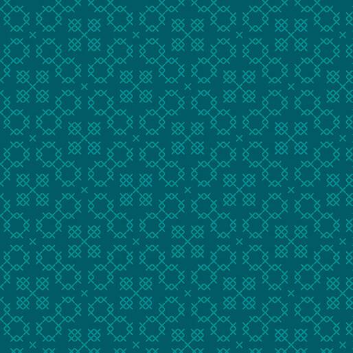 Garden Threads Peony Teal