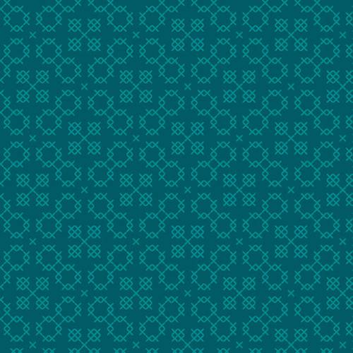 Garden Threads Peony Teal
