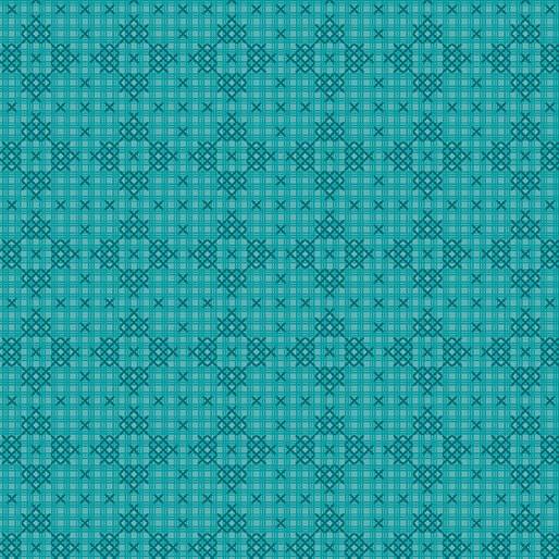 Garden Dalliance Quadrille Teal