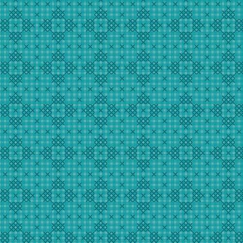 Garden Dalliance Quadrille Teal