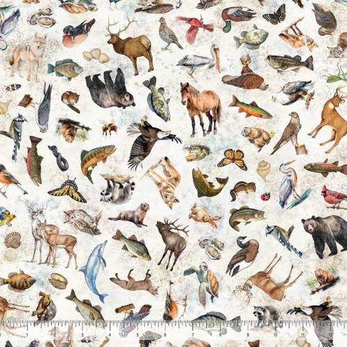 2026 Mid-Atlantic Shop Hop - PREORDER Mid-Atlantic Wildlife - Oatmeal