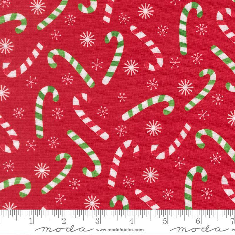 Snow Time Candy Cane - Poinsettia Red