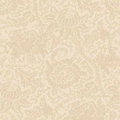 Anna B's Indigos Floral 108" Quilt Back - Cream