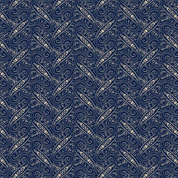 Anna B's Indigos Paisley - Navy