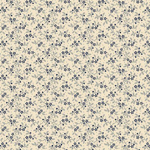 Anna B's Indigos Floral Toss - Blue