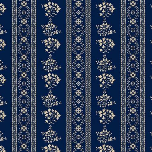 Anna B's Indigos Stripe - Navy