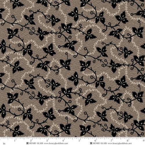 Mr. Moon Leaves and Vines - Taupey Gray