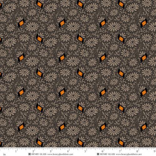 Mr. Moon Linework Floral and Vines - Taupey Gray