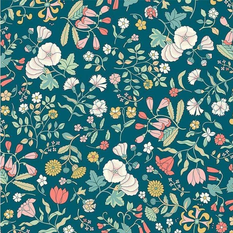 Everlasting Wildflower Field - Teal
