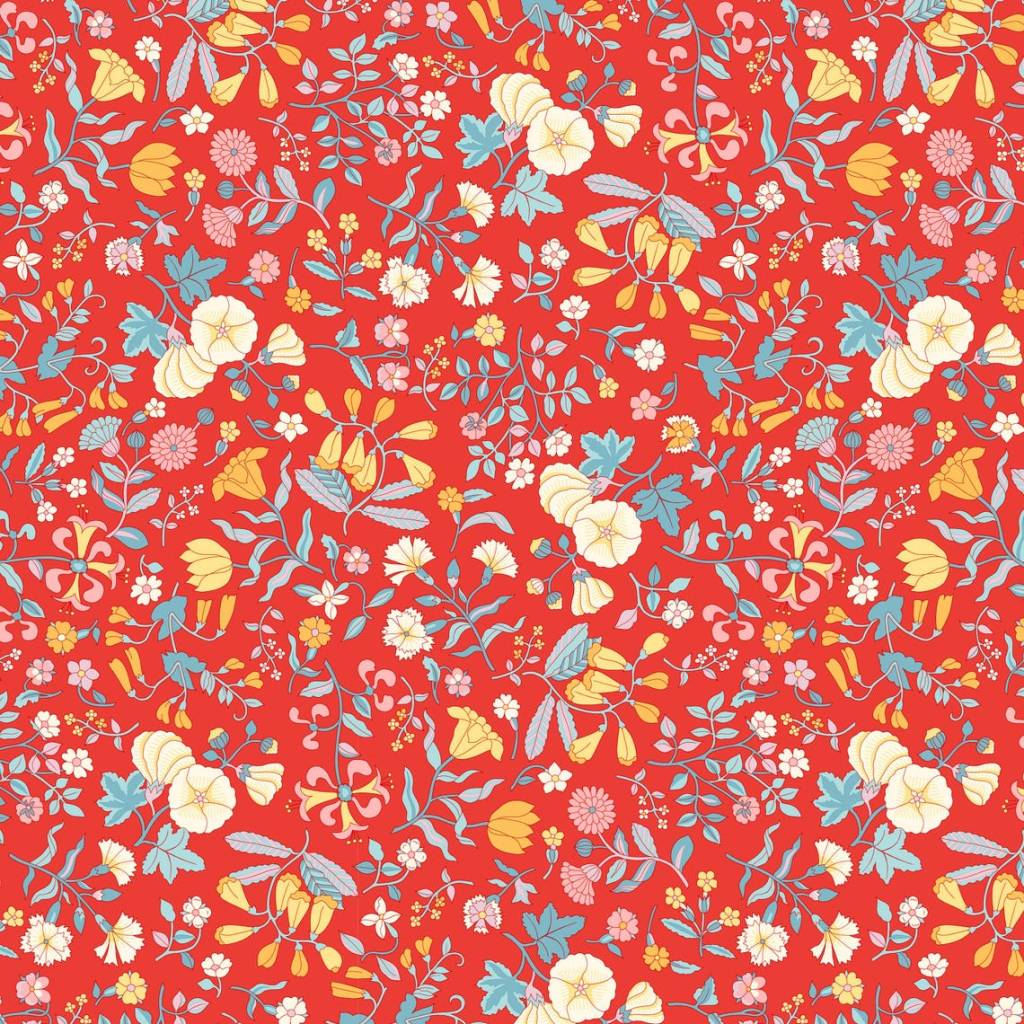 Everlasting Wildflower Field - Red
