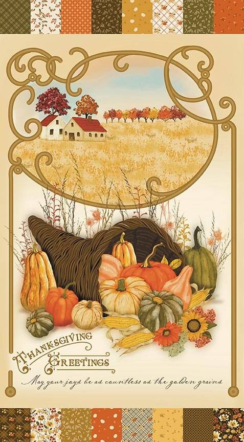 Bountiful Thanksgiving Greetings Panel