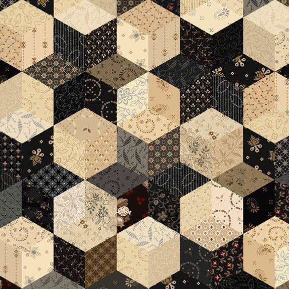 Black Sheep Cottons Stars - Black