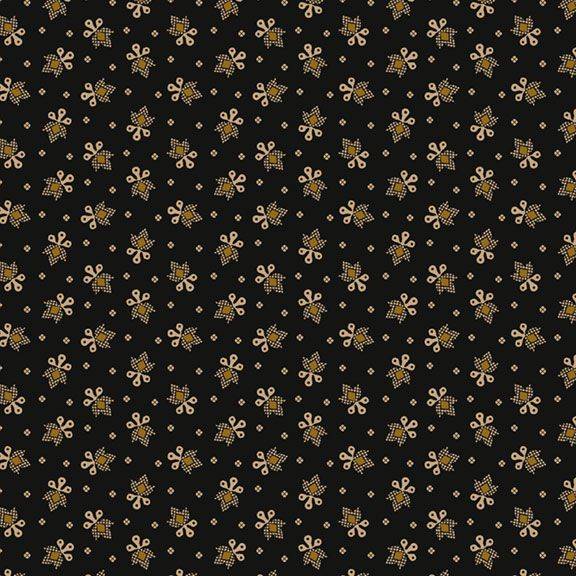 Black Sheep Cottons Friendly Flower - Black
