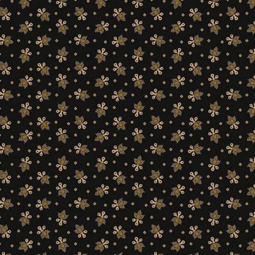 Black Sheep Cottons Friendly Flower - Black